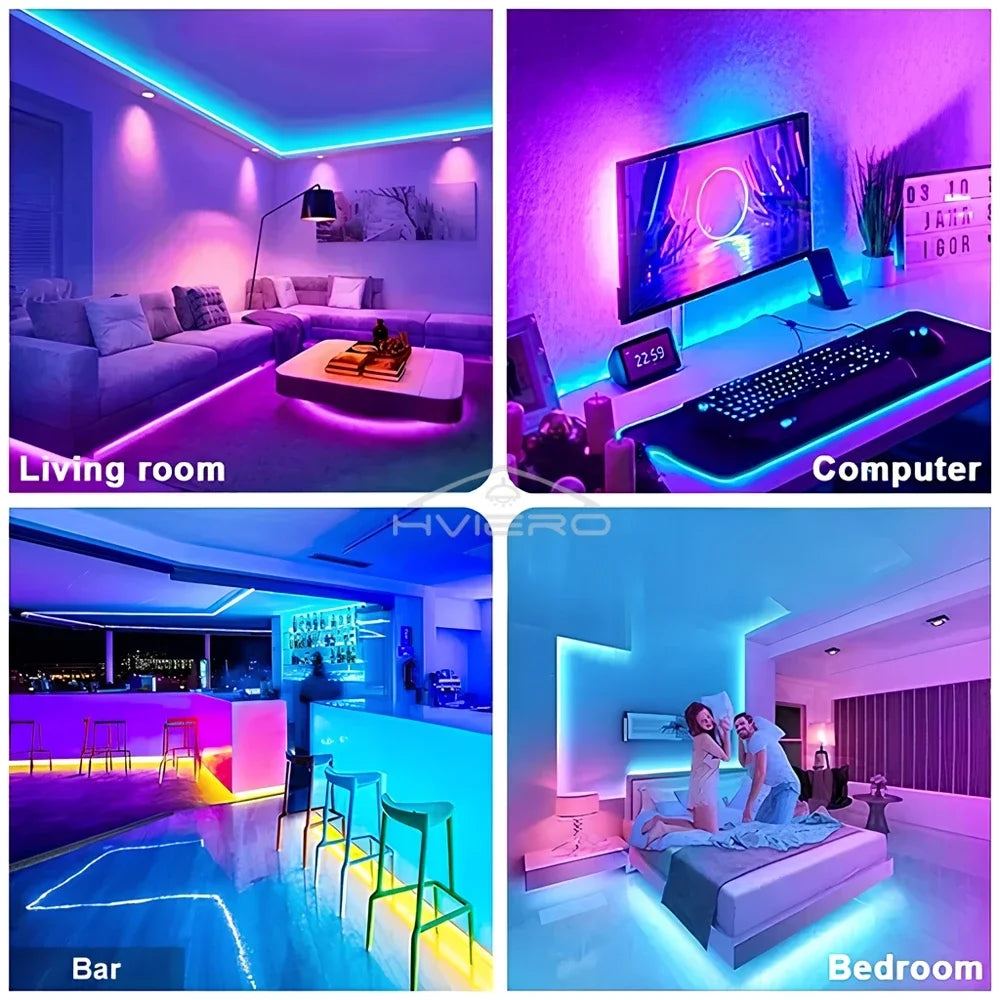 HVIERO 5M SMD 5050 LED Strip Light 300 LEDs DC 12V RGB