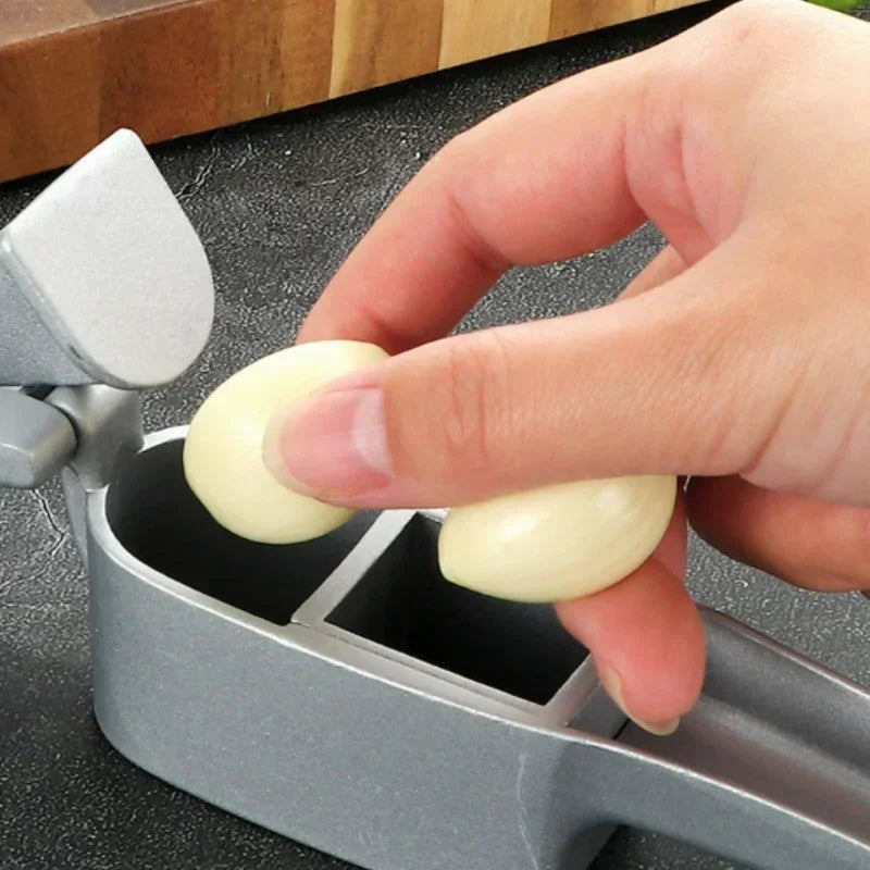 2 In 1 Multifunctional Garlic Press Garlic Slicer Zinc Alloy Manual Kitchen Gadget and Accessories Gadgets for Home Oasis Select