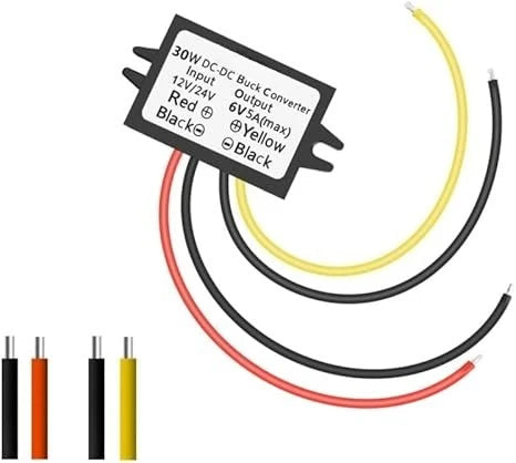 DC 12V/24V To 5V 5A 25W Buck Converter Power Regulator Buck Converter For Golf Carts Cars Trucks LED Vehicles Display Vehicles Oasis Select 12V 24V to 6V 5A