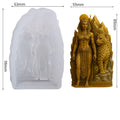 3D Egyptian Queen With Leopard Silicone Mold - Candle, Soap, Resin Craft Mould For Home Decor & Art Projects Oasis Select White