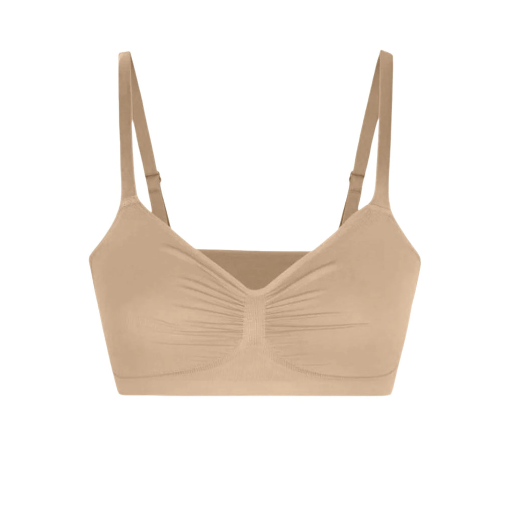 Adjustable Shoulder Straps Breasts Bra Seamless Bras Full Coverage Wireless Push Up Bra For Women Comfort Sculpting Bralettes Oasis Select Complexion 40