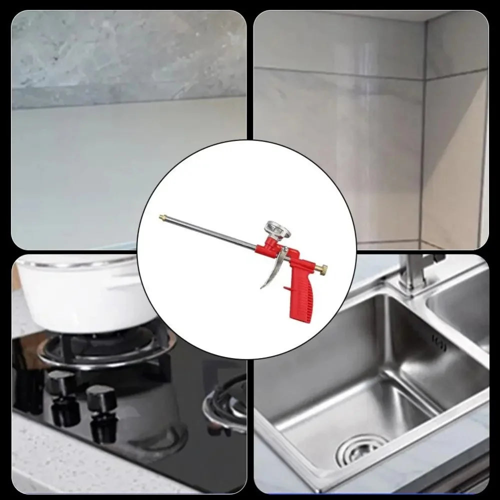1pc Polyurethane Foam Agent Perfluorocarbon Foam Gun Manual Tool For House Renovat Expansion Foam Spray Gun Free Cleaning Oasis Select