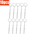 1-10Pcs Steel Glasses Screwdriver Eyeglass Screwdriver Watch Repair Kit with Keychain Hand Tools Precision Screwdriver Tools Oasis Select 10pcs