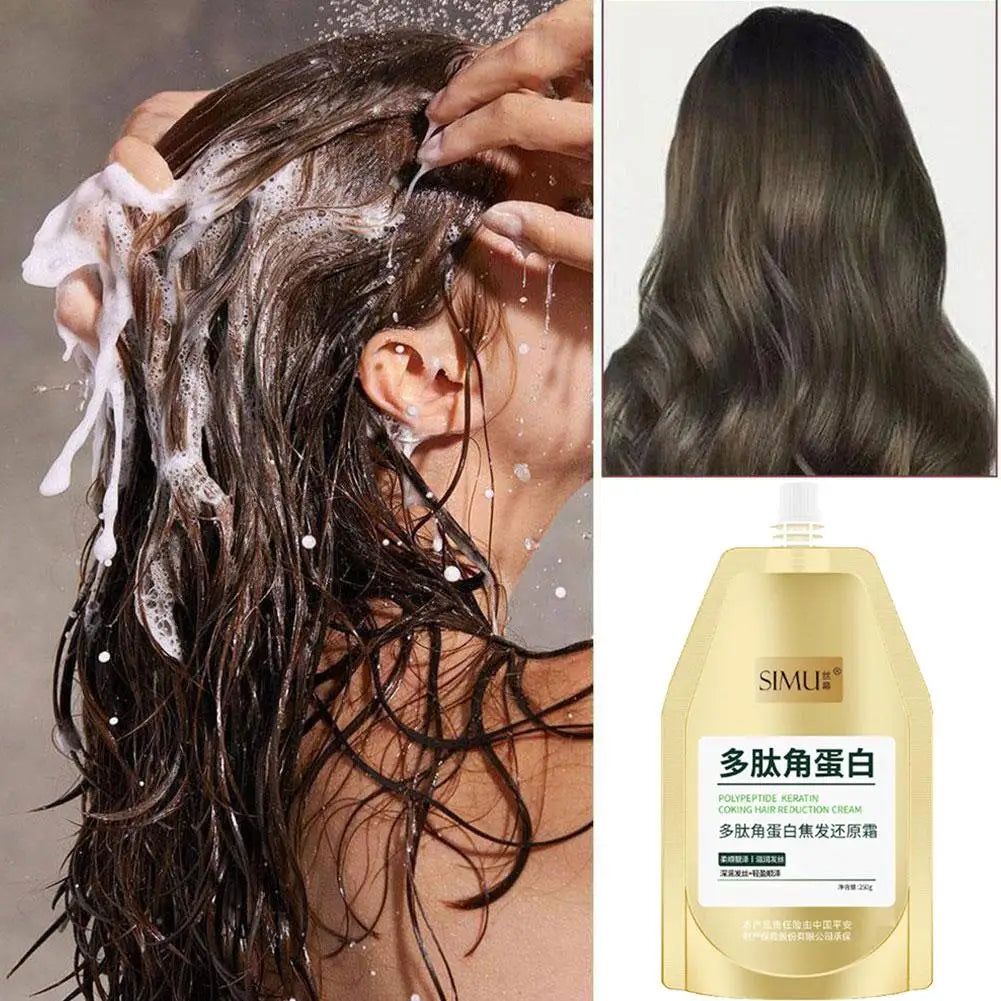 Polypeptide Keratin Hydrating Smoothing Hair Damage Repair Cream,Polypeptide Keratin Burnt Hair Restoring Cream Hair Treatment Oasis Select