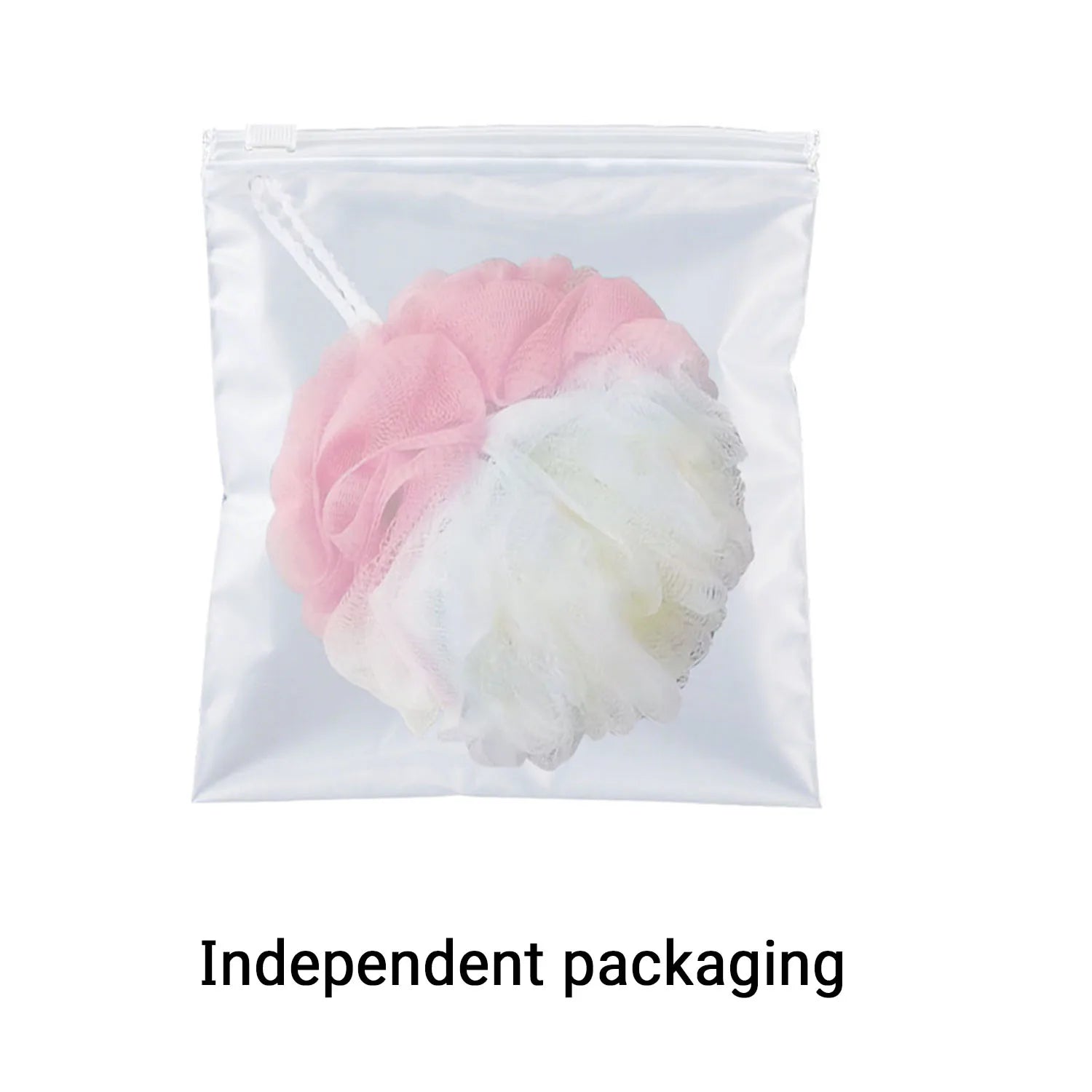 3PCS Exfoliating Soft Bath Net, Individually Wrapped, Foam Net Bath Ball, Body Scrub and Back Brush for Skin Cleaning Oasis Select