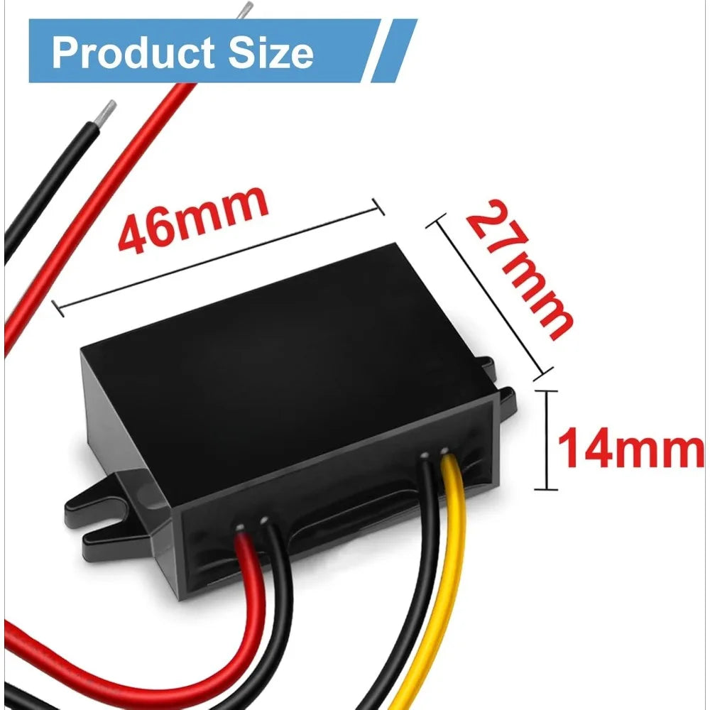 DC To DC Converter Reducer 20-90V To 12V 1A Converter Step Down Buck Voltage Regulator For Golf Cart Car Device LCD Television Oasis Select
