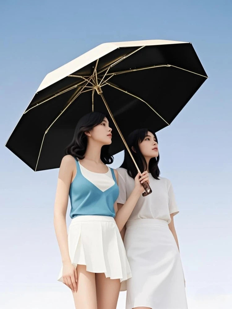 Cute Pet Umbrella Both Rain and Sun Shade, Sun Protection and UV Protection Large Folding Manual Umbrella Oasis Select