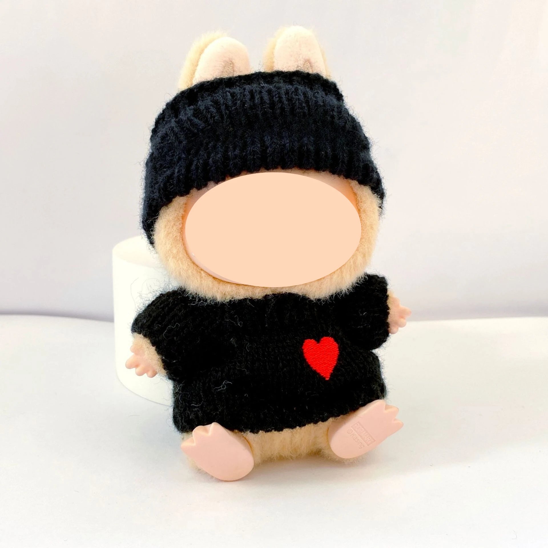 For 17cm Labubu Plush Clothing Doll Exquisite Skirt- Adorable Retro Skirt Set for DIY Clothes Accessories Gift Oasis Select black No doll