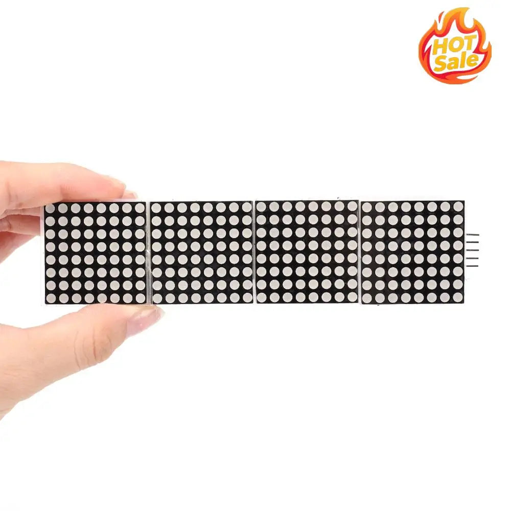 4 IN 1 Display Dot Matrix Module with 5Pin Wire MAX7219 Control Single Chip Microcomputer Module 32x8 Dot Matrix DIY Kit Oasis Select