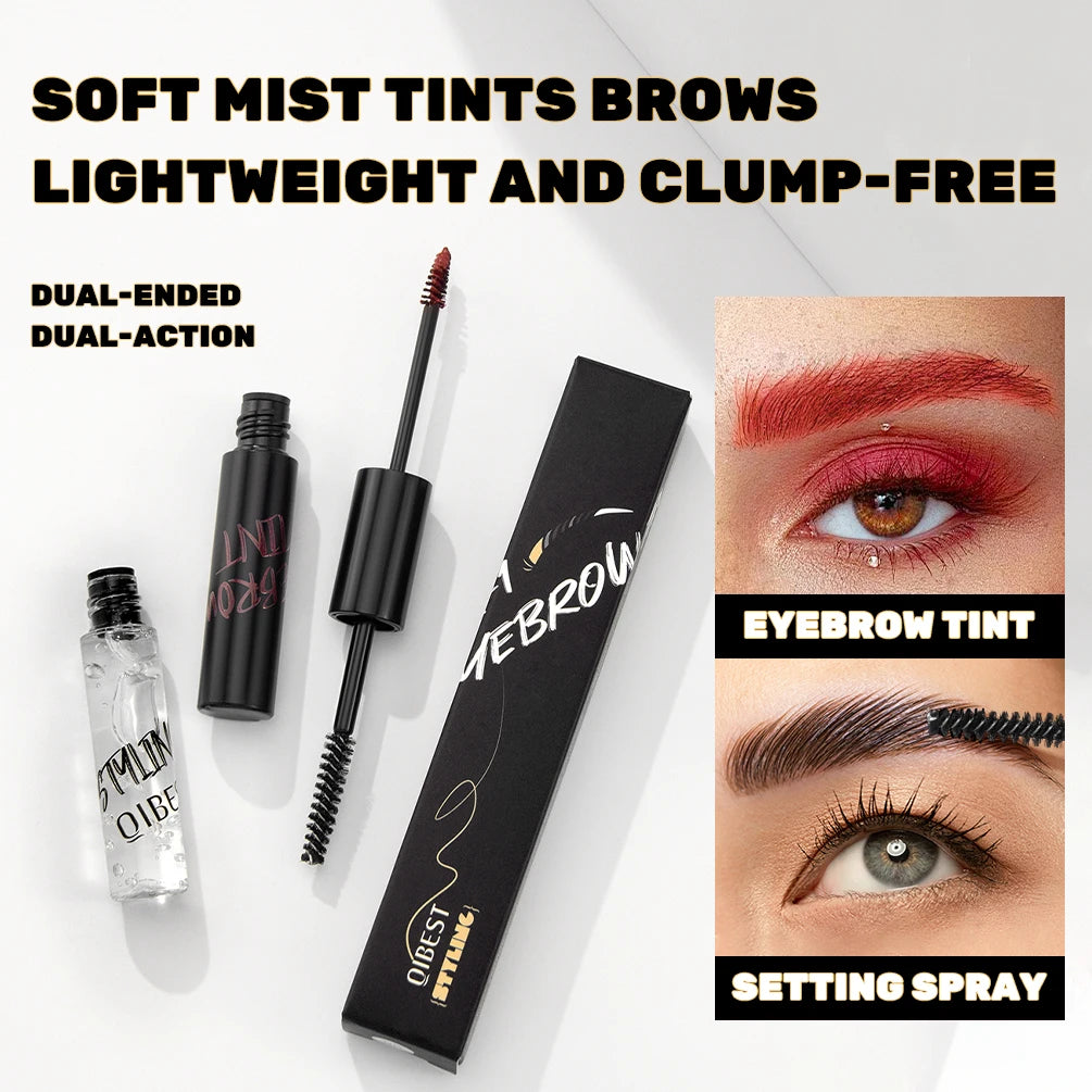 QiBest 2-in-1 Tinted Eyebrow Gel & Sculpting Cream – Waterproof