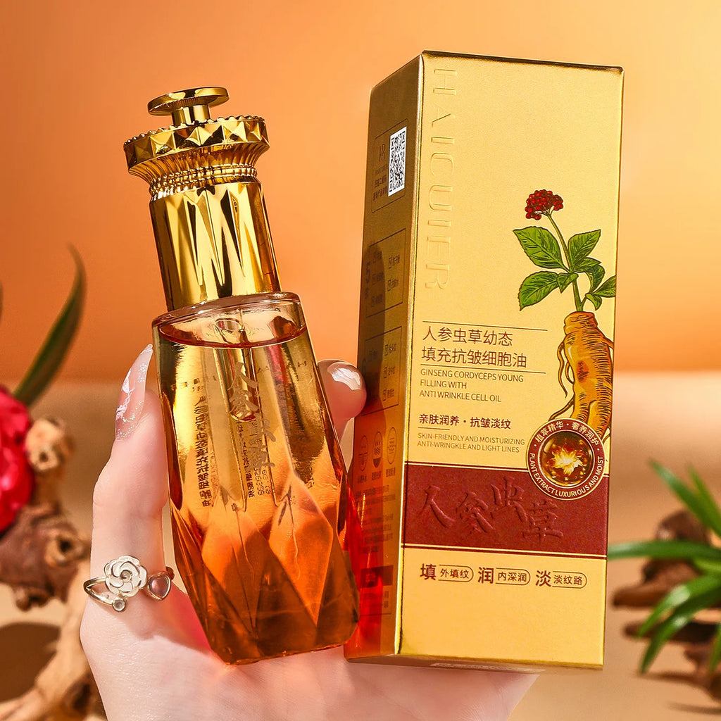 Ginseng Cordyceps Face Serum Oil – Firming & Lifting