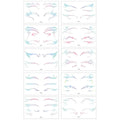 Laser Face Stickers Tattoo Waterproof Temporary Tattoo Eye Decal Glitter Makeup Sticker For Women Party Dance Music Festiva L6E3 Oasis Select A CN