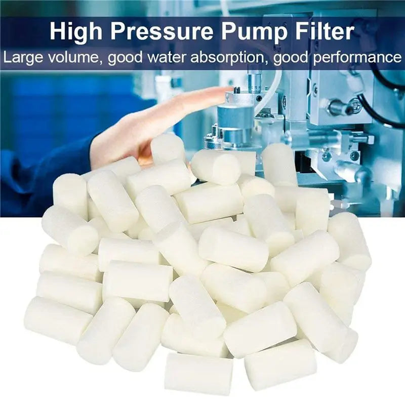 LIKE WISH 100Pcs High Pressure Pump Filter Elements Component Fiber Cotton Filter 30Mpa Air Compressor Parts Oasis Select