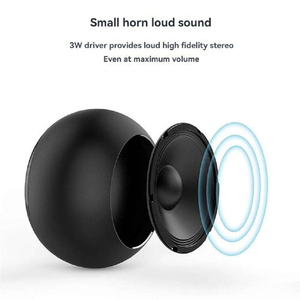 New Mini Bluetooth Small Speaker High Quality Wireless Bluetooth Speaker Portable Small Steel Gun Metal Heavy Subwoofer Outdoor Oasis Select