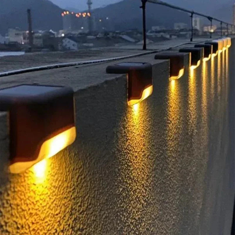 Solar Deck Lights Outdoor Step Lights Waterproof Led Solar Lamp for Railing Stairs Step Fence Yard Patio and Pathway Oasis Select