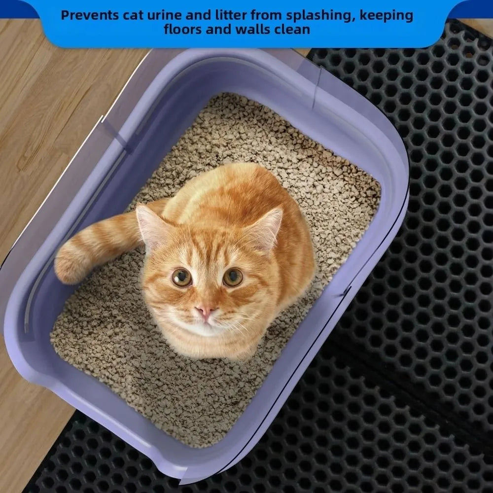 4-Pack Cat Litter Box Pee Shields – High-Sided Splash Guard Litter Box Shields Oasis Select