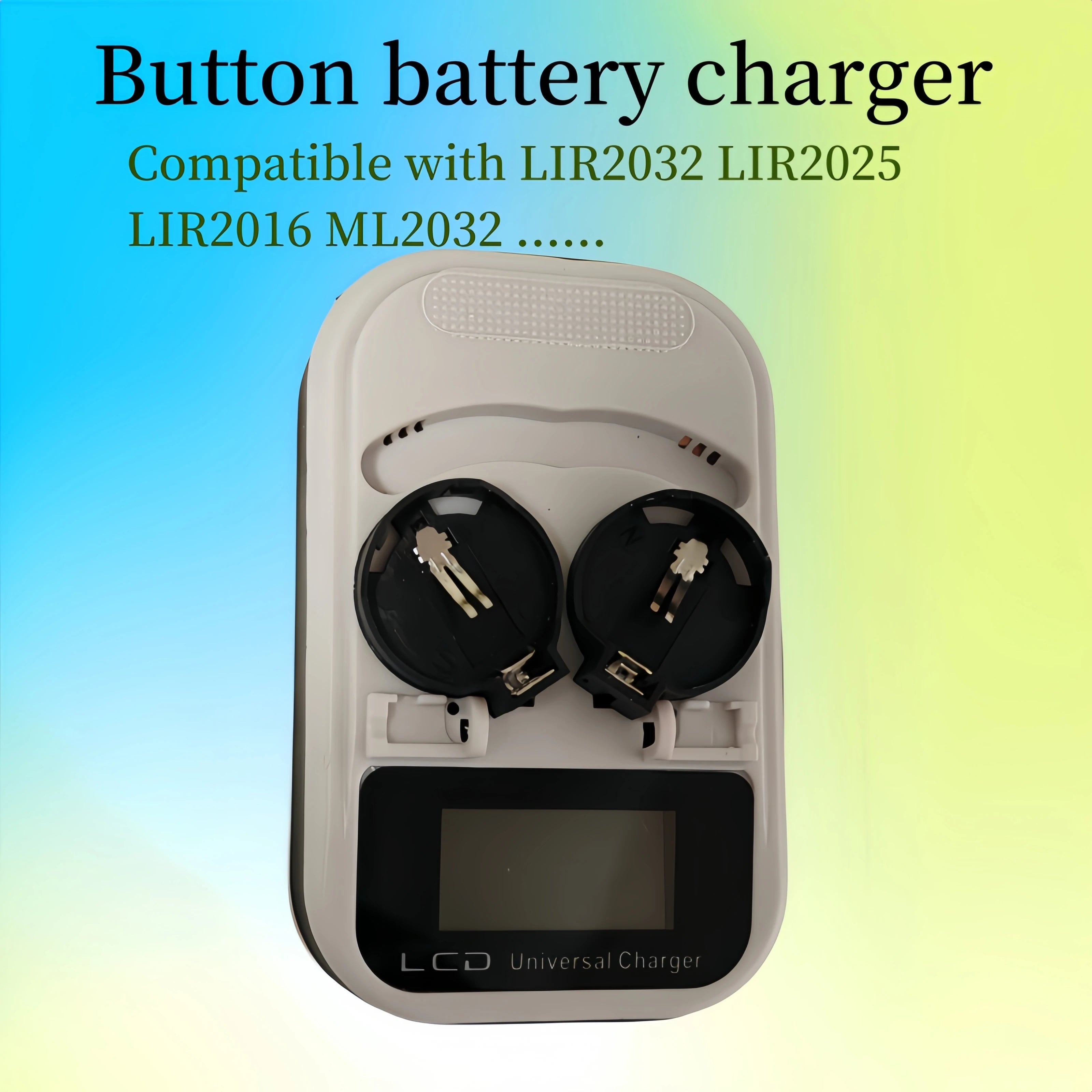 Button battery charger, rechargeable LIR2032 LIR2025 LIR2016, replacing CR2032 CR2025 CR2016 disposable battery，portable charger Oasis Select