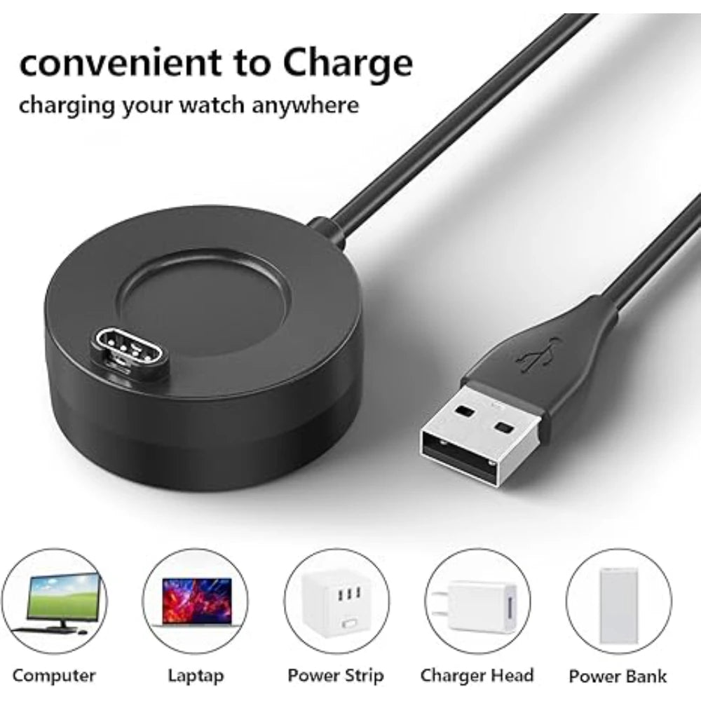 Garmin Smartwatch USB Charger – Forerunner, Fenix & Vivoactive Smartwatch Charger Oasis Select