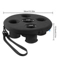 1pc Pool Drink Holder five hole floater water surface coaster floating cup holder Spa Hot Tub Drink Tray for summer outdoor pool Oasis Select Black