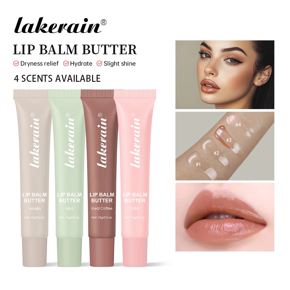 Butter Lip Balm Long Lasting Nourishes Moisturizes Soothes Lips Jelly Lip Gloss Oil Beautifying Smoothing Lip Care Balm Makeup Oasis Select