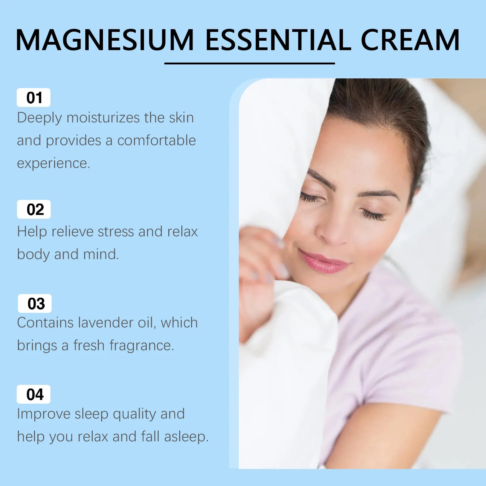 Hoygi Magnesium Cream – Muscle Relief, Sleep & Hydration Magnesium Body Cream Oasis Select