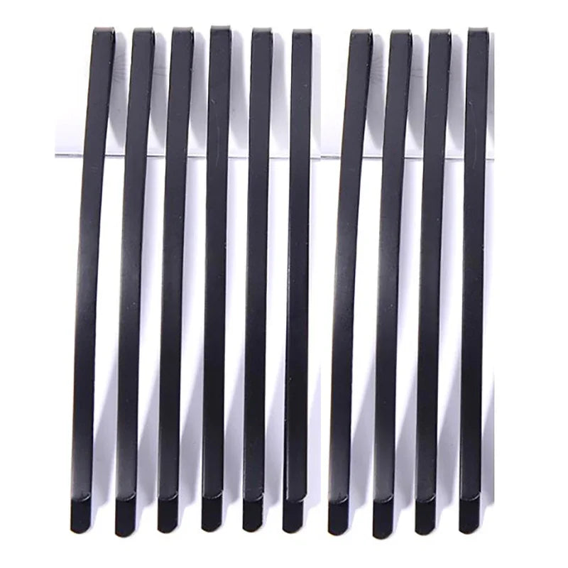 Black Bobby Pins Set – 10pcs Metal Hair Clips for Women & Girls