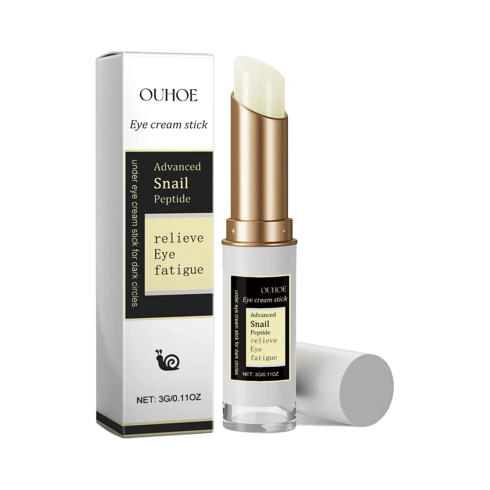 OUHOE Snail Collagen Anti-Wrinkle Eye Cream Stick Fade Fine Lines Lighten Dark Circles Firming Eye Bags Moisturizing Oasis Select 1pcs