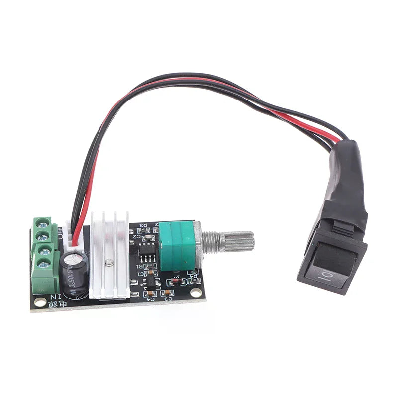 DC 6V 12V 24V 3A PWM Motor Speed Controller Adjustable Speed DC Motor Driver Forward Reverse Switch Oasis Select
