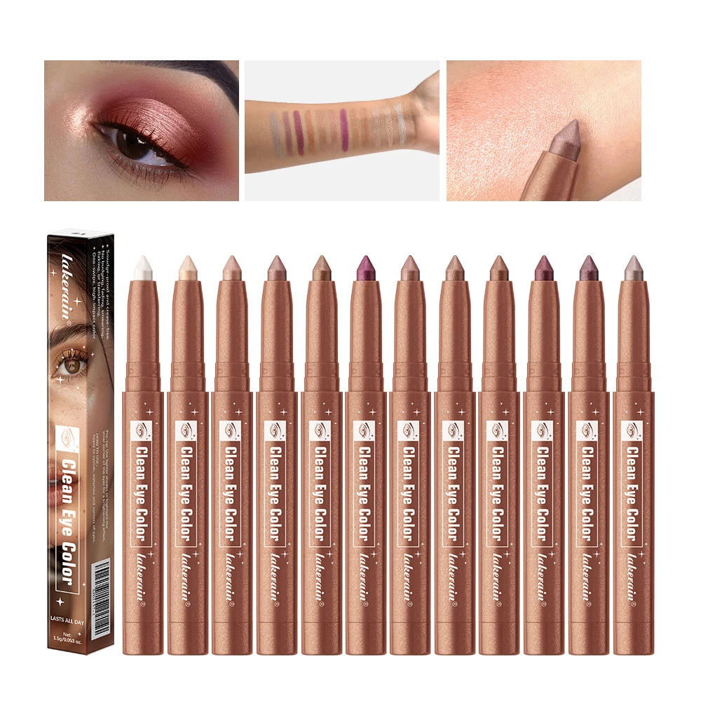 Lakerain Eyeshadow Sticks Ultra Creamy Lightweight Buildable Formula Smudge-Proof Long-Lasting Eye Color Oasis Select