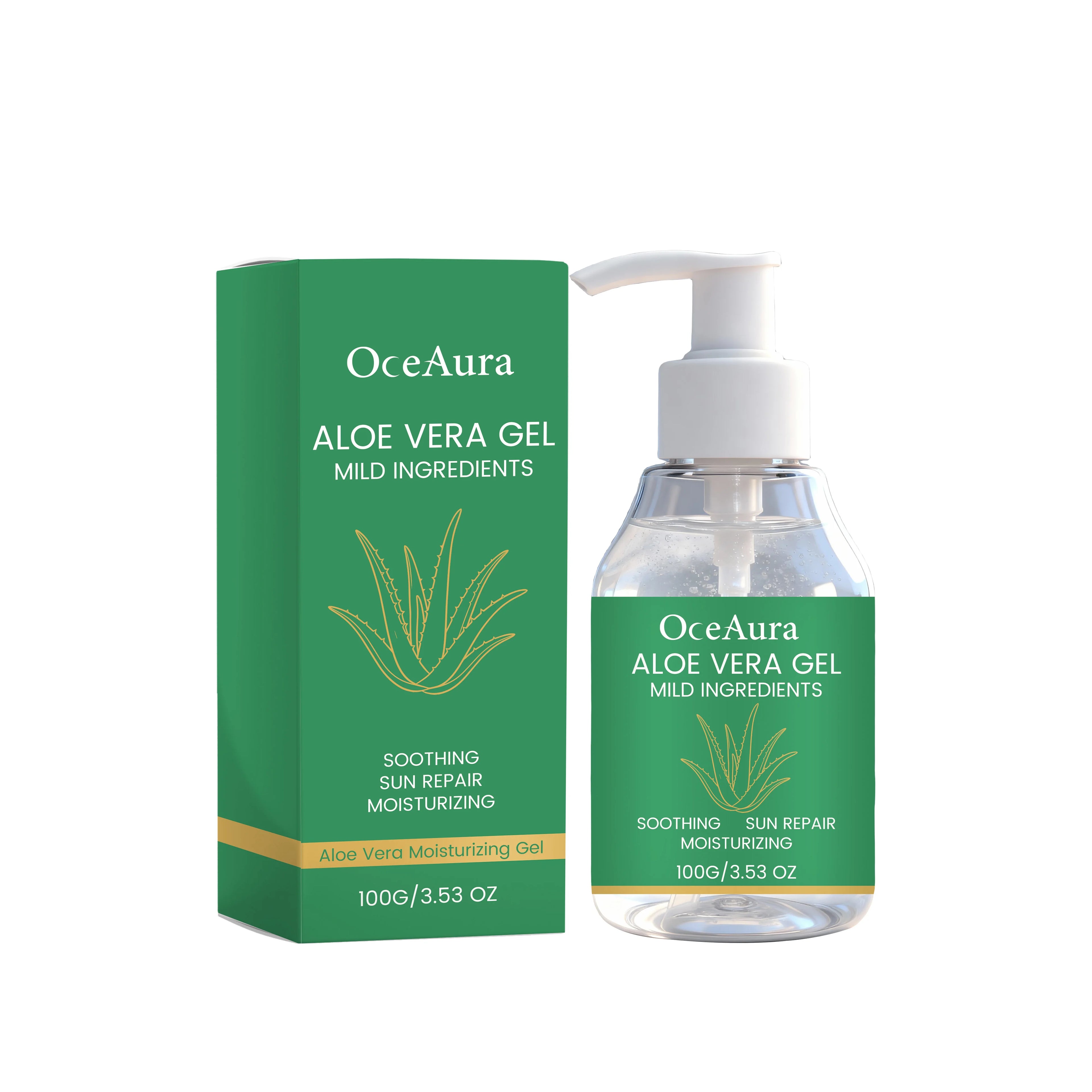 Aloe Vera Moisturizing Gel – Hydrating Body & Face Cream 100g Aloe Vera Gel Oasis Select 100g boxed