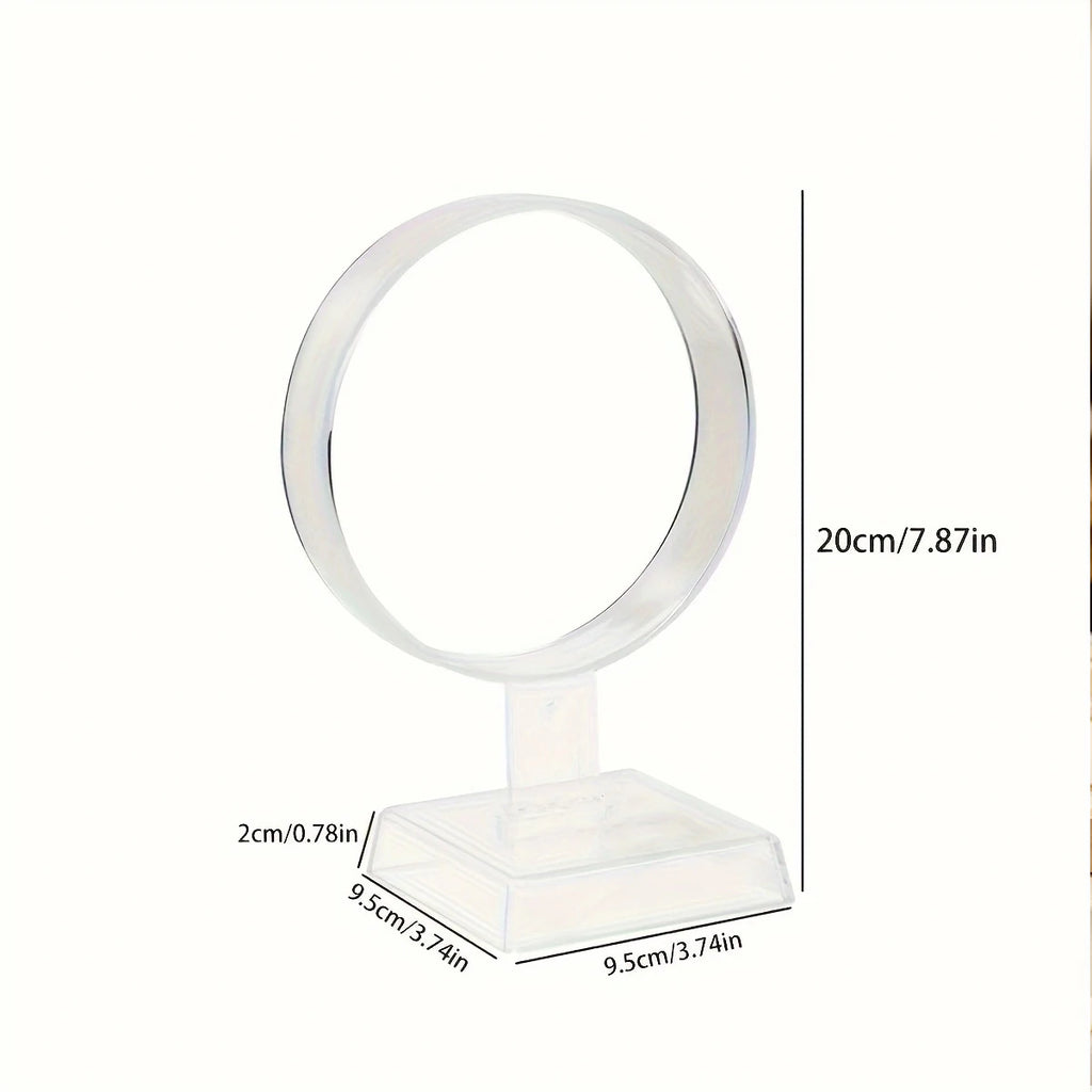1pc acrylic circular headphone stand detachable transparent/black gaming headset desktop display storage rack Oasis Select transparent