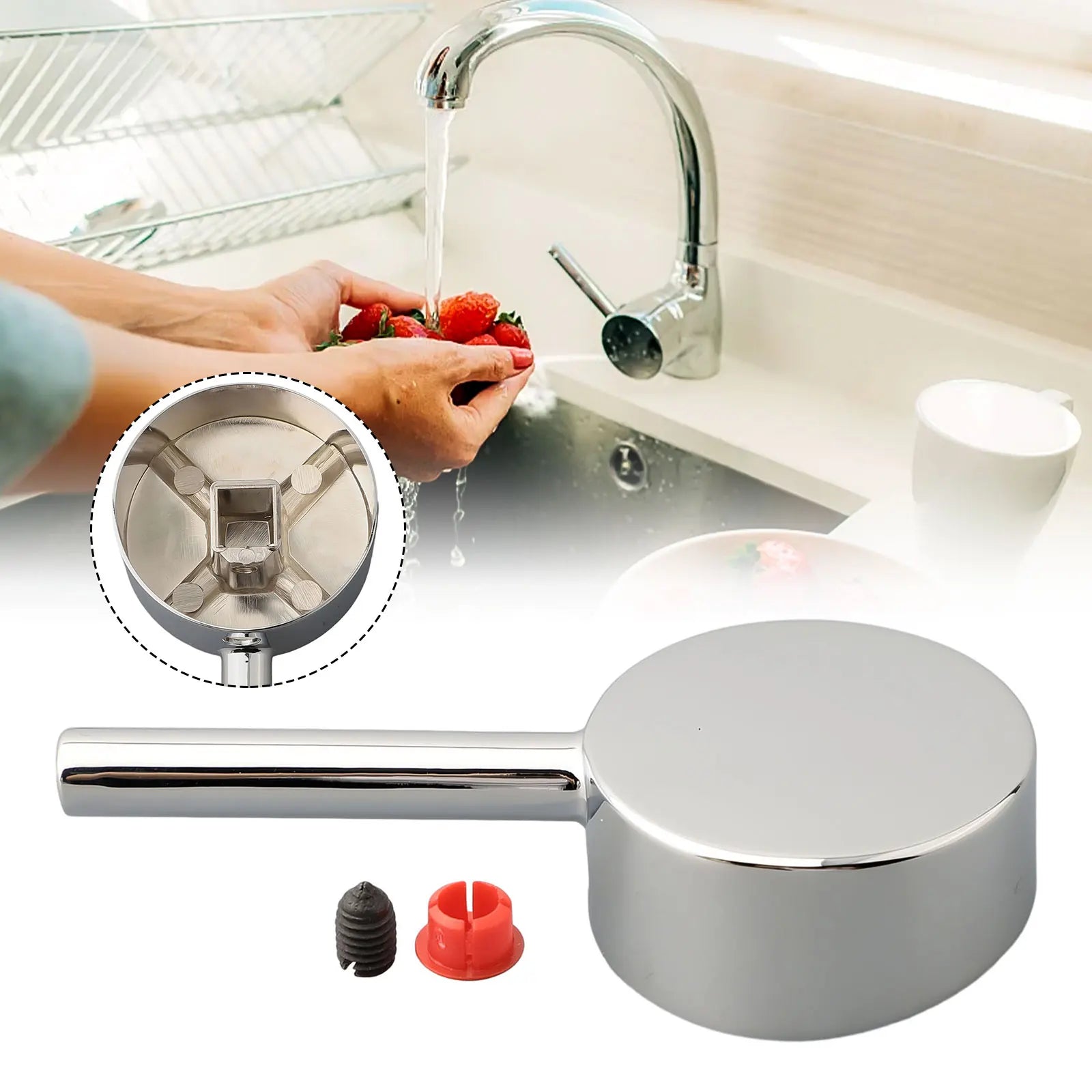 Faucet Handle Trip Lever Water Tap Handle Replacement Faucet Tap Handle For Kitchen Bathroom Plated Taps Accessories Oasis Select