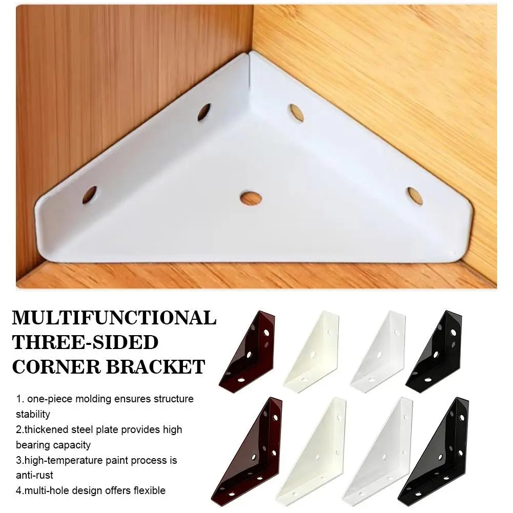 5-Pack 90° Steel Angle Brackets – L-Shape Corner Brace Set