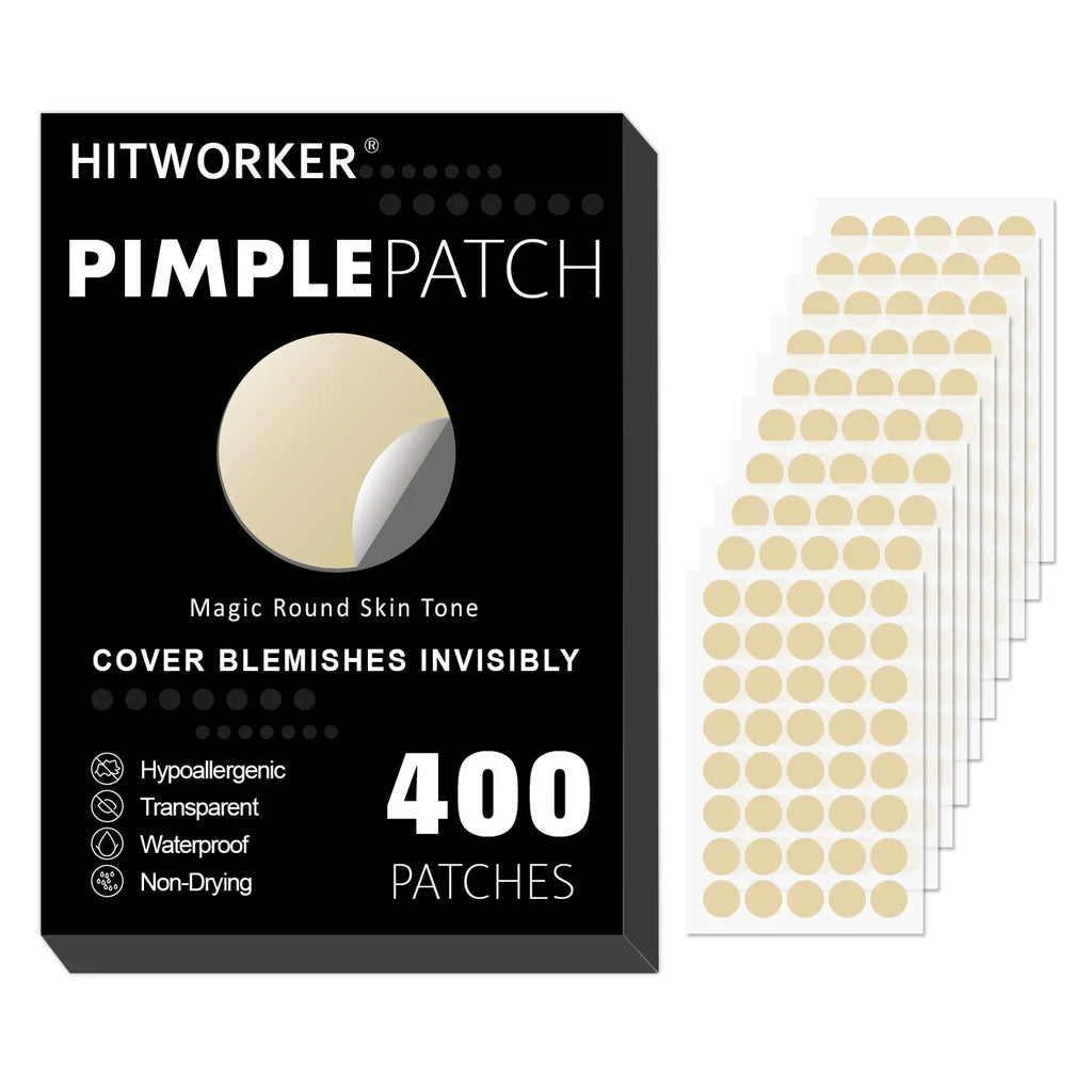 HITWORKER | 400 pieces/box of acne patches - water-based gel round acne patches | effectively absorb acne secretion Oasis Select 400pcs 1