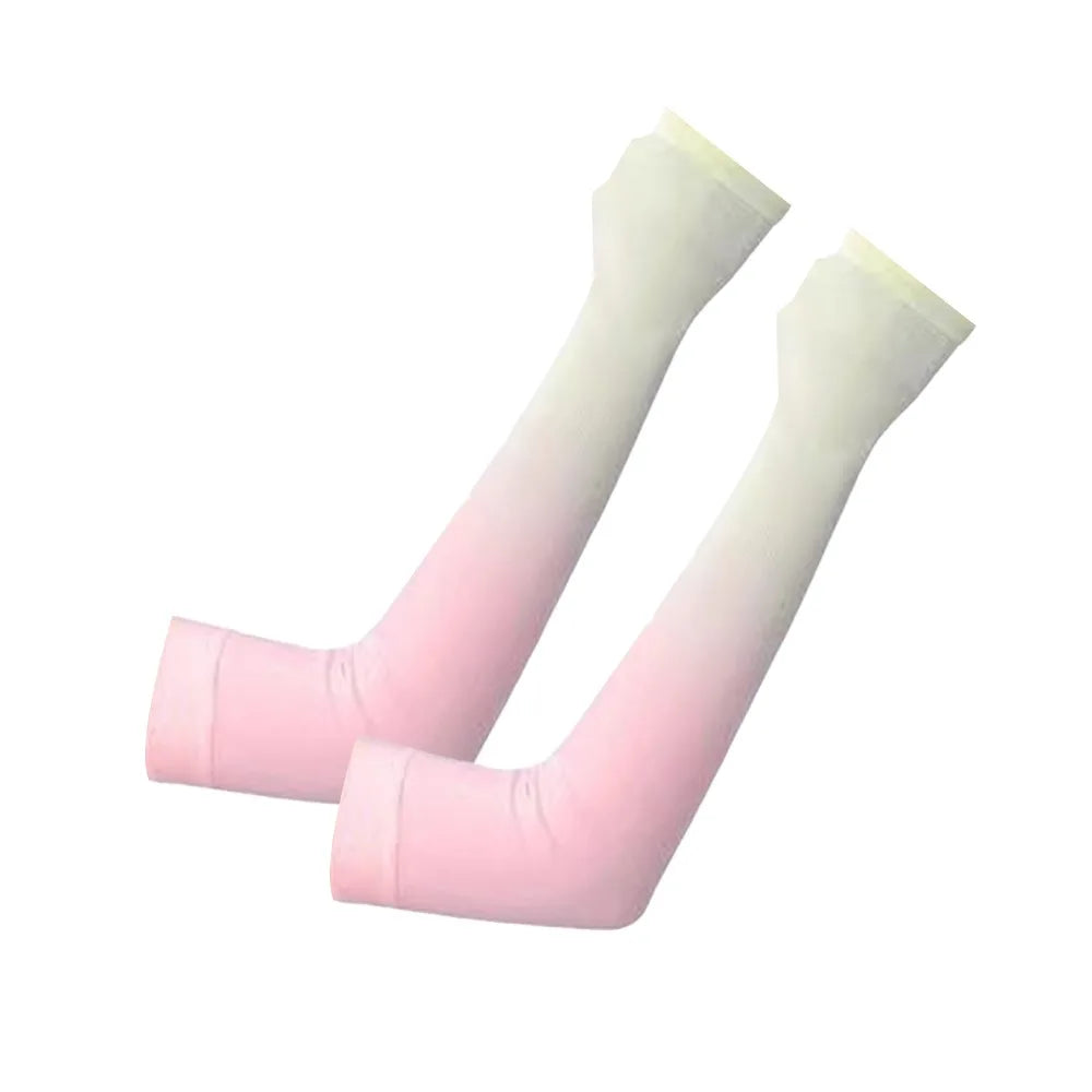 1pair Portable UPF 50+ Arm Covers Breathable UV Protection Cooling Arm Sleeves Elastic Compression Sleeve Summer Oasis Select 6