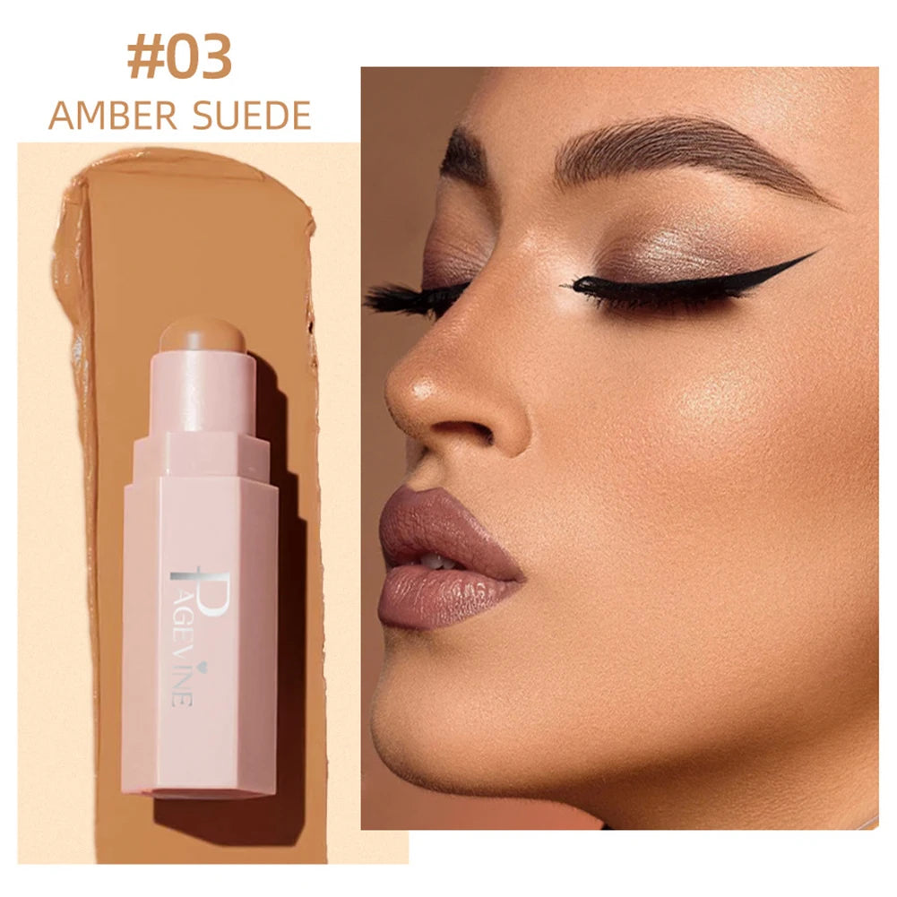Portable Bronzer Concealer Contouring Stick Makeup Lasting Face Highlighter Makeup Shadow Facial Brighten Cosmetics Oasis Select 03