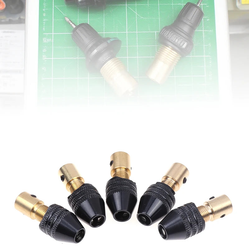 2mm-5mm Universal Small Electronic Drill Bit Collet Mini Chuck Tool Set Fixture Clamp Multifunction Micro Electric Drill Chuck Oasis Select