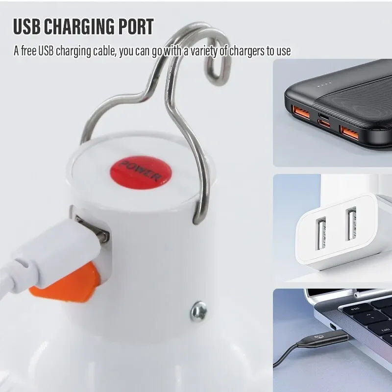 Hanging LED Street Lamp Charging Lamp Multifunctional Lamp Charging Energy-saving Lamp Emergency Lamp Camping Lamp Charging Oasis Select