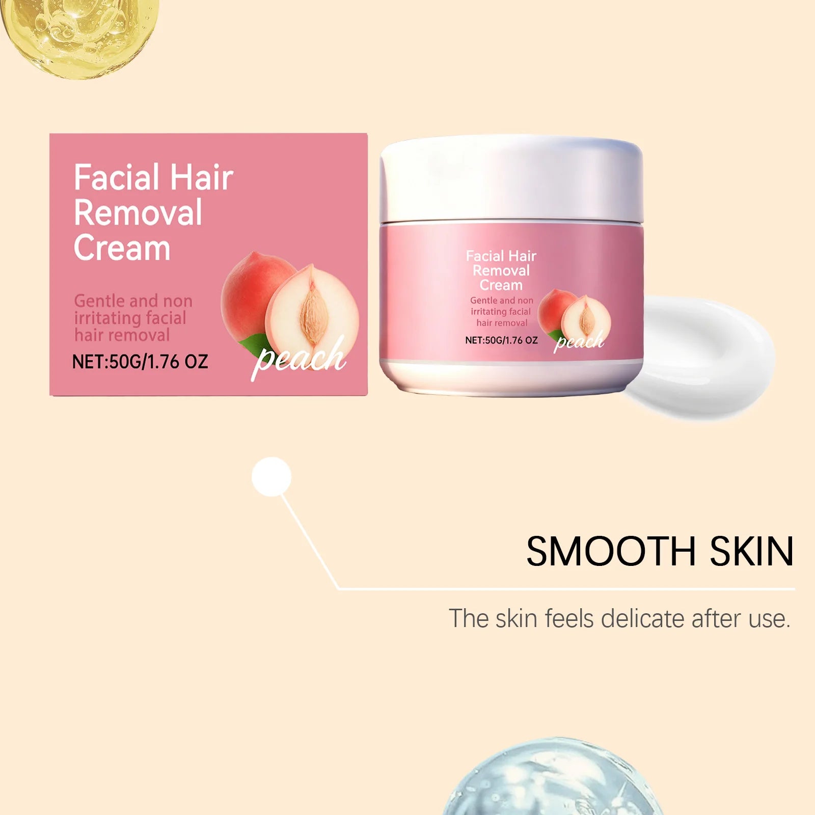 Facial Hair Removal Cream – Chin & Upper Lip | 50g
