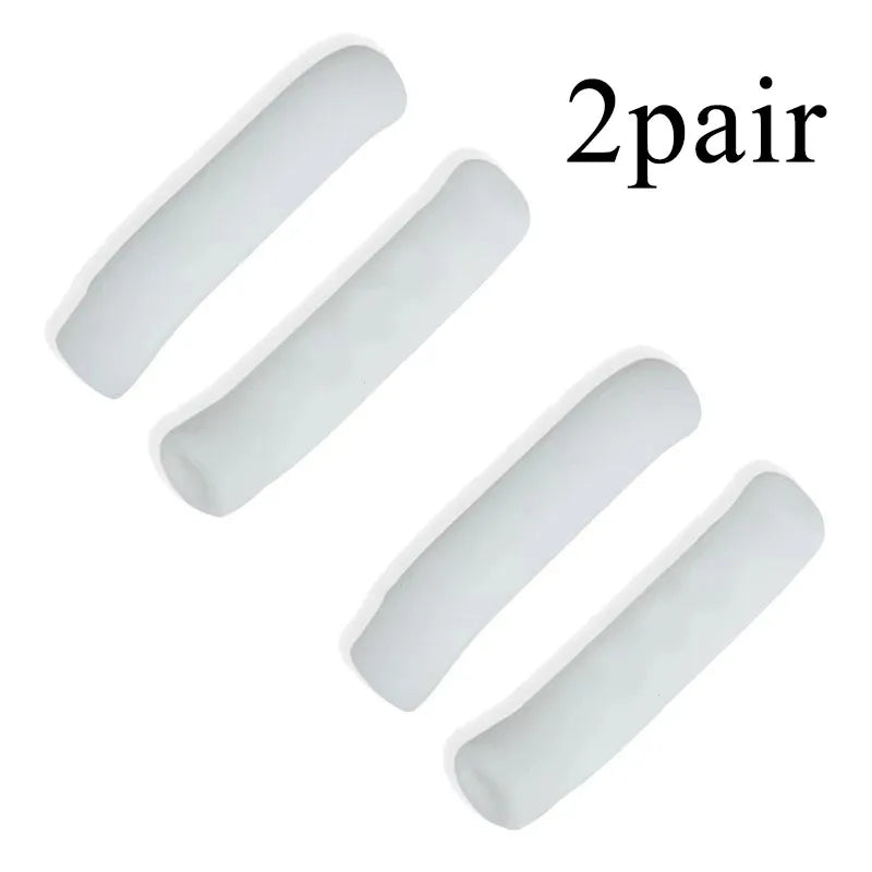 1/2/5pairs Bicycle Brake Handle Cover Silicone MTB Grip Gloves Anti Slip Bicycle Protective Equipment Bicycle Accessories Oasis Select 2pair White