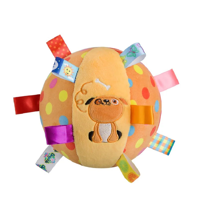 Interactive Ball Dog Toy for Aggressive Chewers Training Decompress Bite Resistant Plush Handle Dog Toys with Bells Pet Supplies Oasis Select