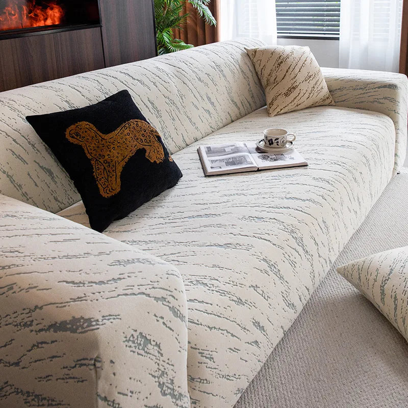 The New Sofa Cover Is Fully Covered with Anti-cat Scratch Protective Cover Elastic Anti-slip and Dust-proof Sofa Cover Fabric Oasis Select 1 people 90-140cm Sky blue
