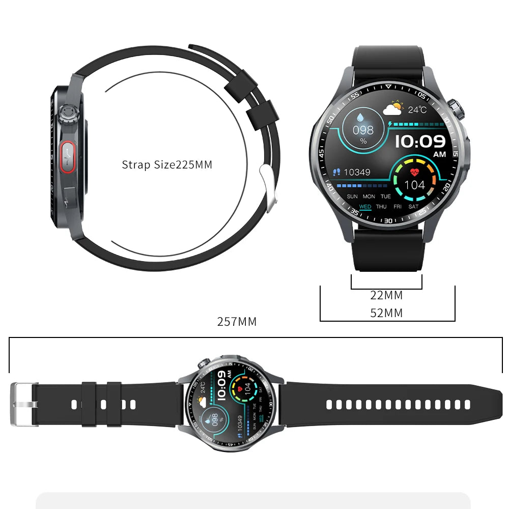 Men Smart Watch Ultra HD Screen ECG Health Monitoring All Day Fall Detected SOS Alert Heart Rate Fitness Sports Smartwatch Women Oasis Select
