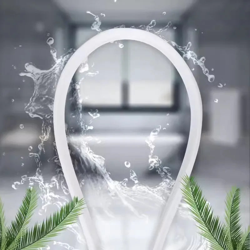 1-2M Bathroom Water Stopper Silicone Retaining Strip Water Shower Dam Flood Barrier Dry And Wet Separation Blocker Accessories Oasis Select