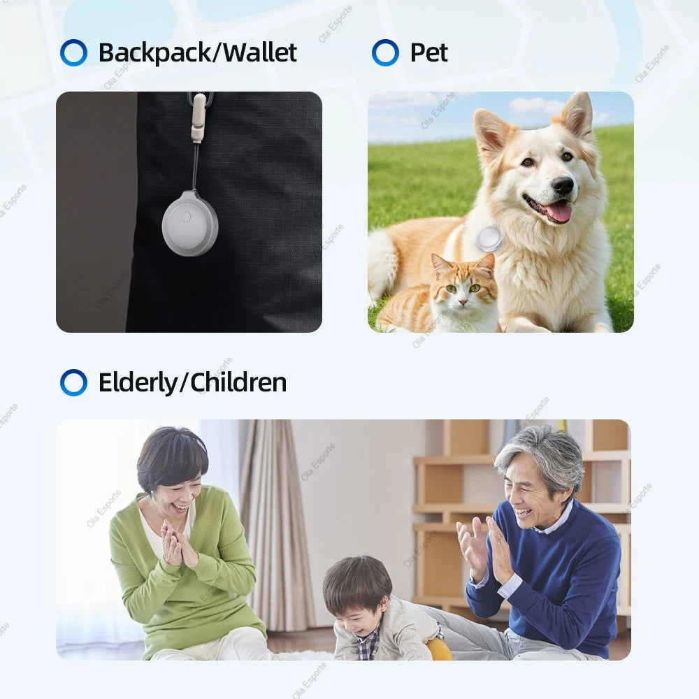Smart Bluetooth Tracker – iOS Find My Key, Pet & Luggage Tag