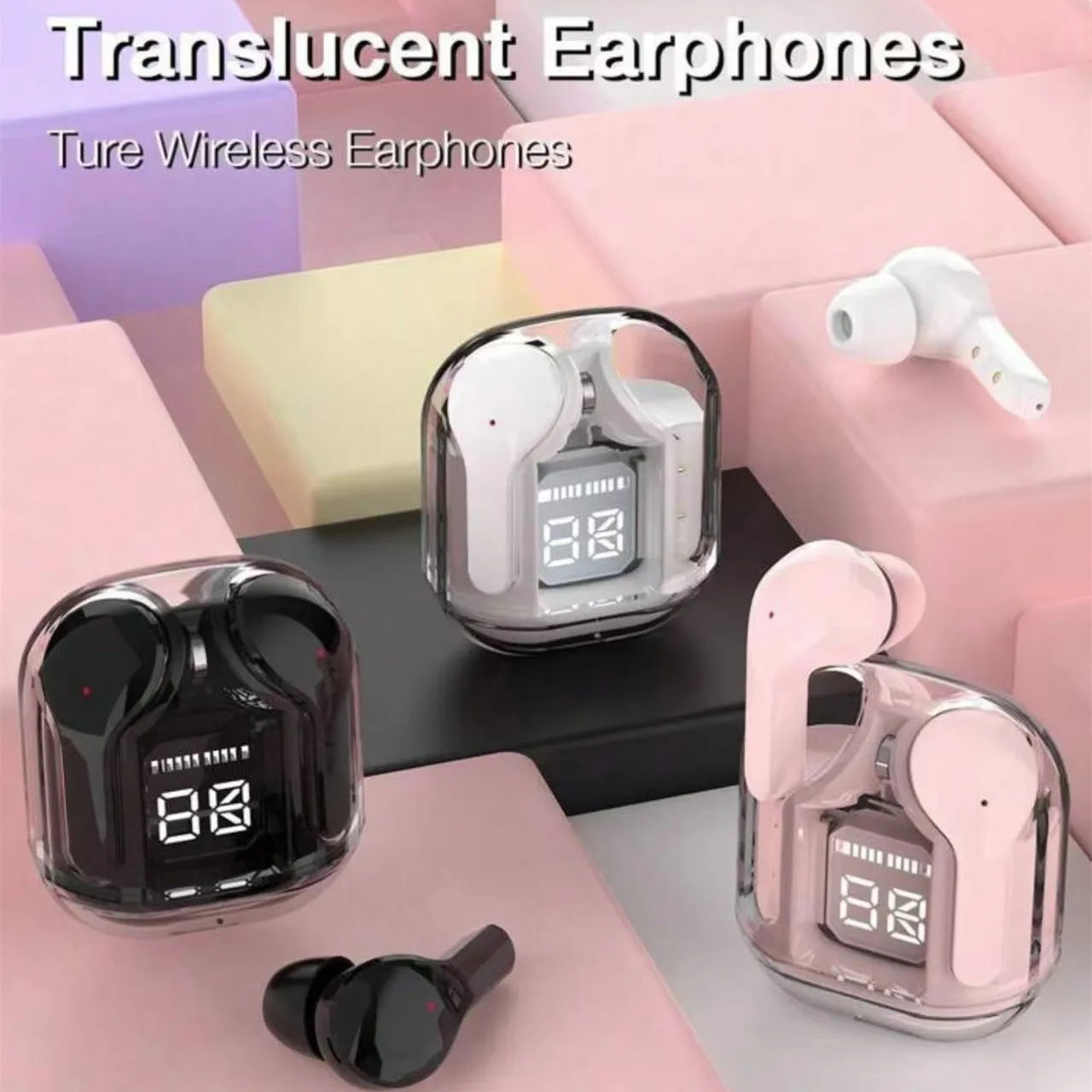 Original T2 Bluetooth Headphones TWS Transparent Wireless Bluetooth Headset HIFI Sound Quality Bluetooth 5.3 For Xiaomi Earbuds Oasis Select