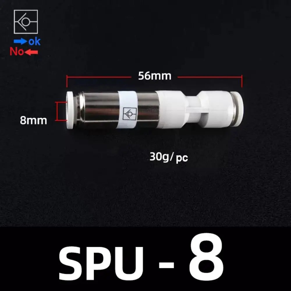 High Quality SPV SPU Pneumatic Pipe Control Valve Non-Reversing 4mm 6mm 8mm Pneumatic Pipe Connector Durable One Way Check Valve Oasis Select SPU 8 Other
