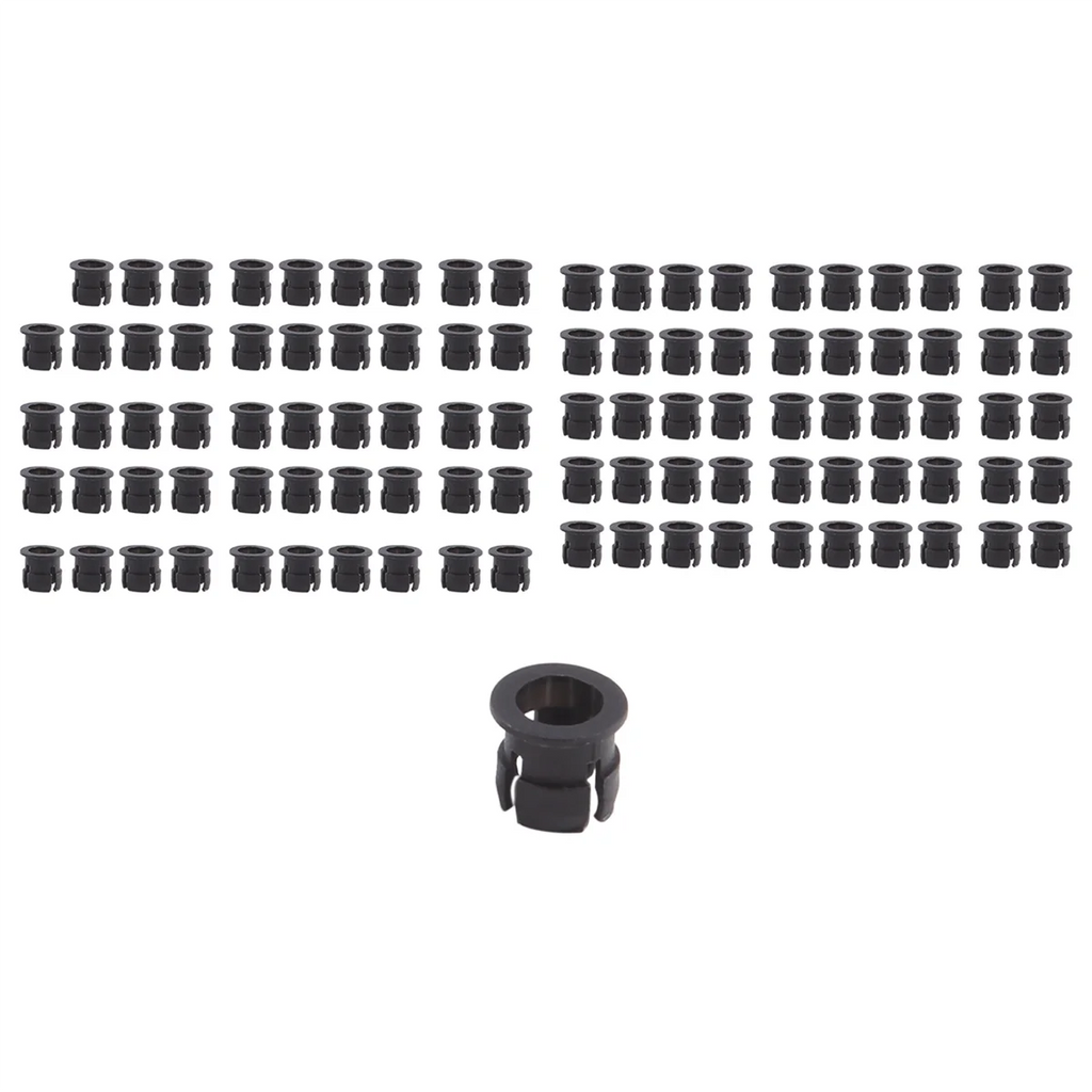 100 Pieces Black Plastic 5mm LED Clip Holder Display Panel Mount Cases Oasis Select