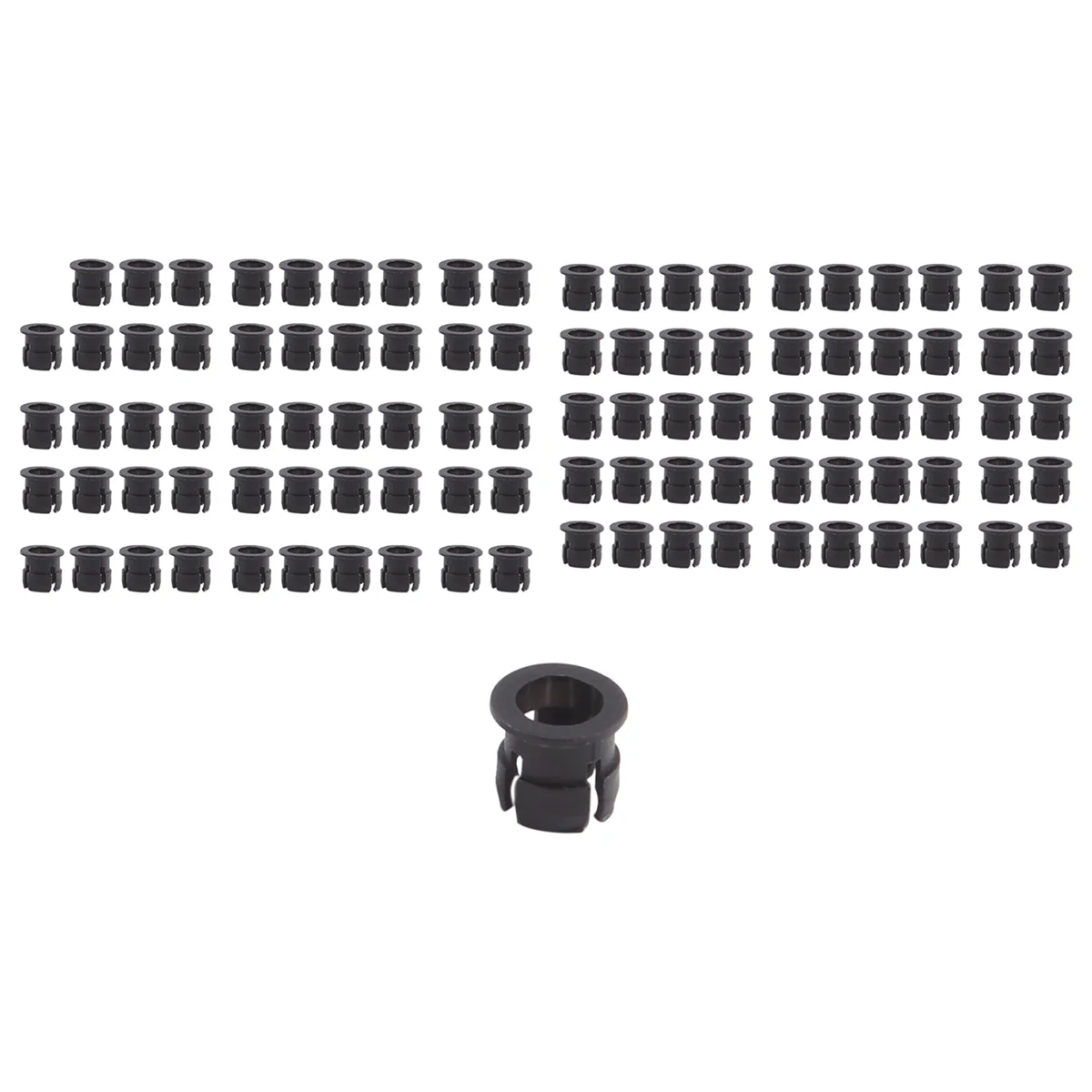 100 Pieces Black Plastic 5mm LED Clip Holder Display Panel Mount Cases Oasis Select