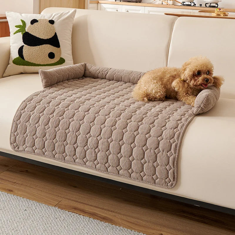 Thickened Pet Sofa Cushion, Anti-cat Scratch Sofa, Anti-slip Pet Bed, Dog Bed and Cat Cushion for Cats and Dogs To Sleep In Oasis Select coffee color 75x75cm